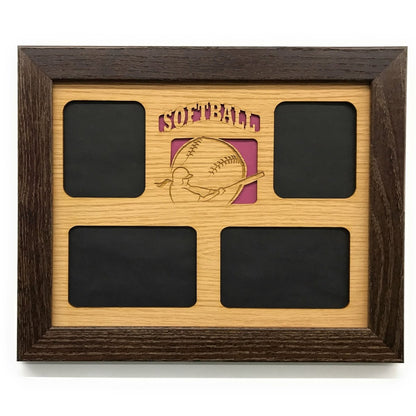 Softball Picture Frame - Legacy Images - Picture Frames - 11x14 Picture Frame 5x7 picture frame 8x10 picture frame laser engraved