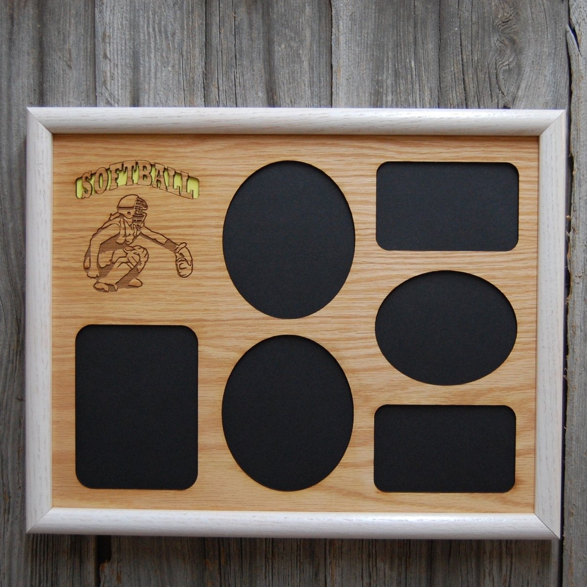 Softball Picture Frame - Legacy Images - Picture Frames - 11x14 Picture Frame 5x7 picture frame 8x10 picture frame laser engraved
