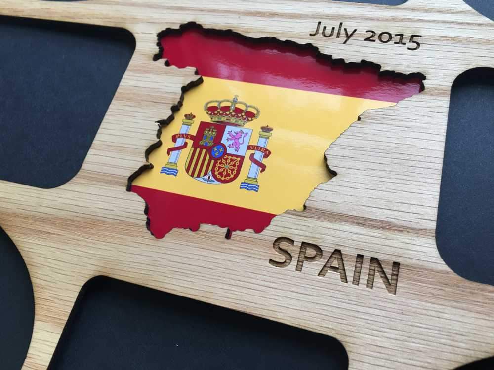 Spain Picture Frame 11"x14" - 11x14 Spain Picture Frame, Picture Frame, home decor, laser engraved - Legacy Images - Legacy Images - Picture Frames