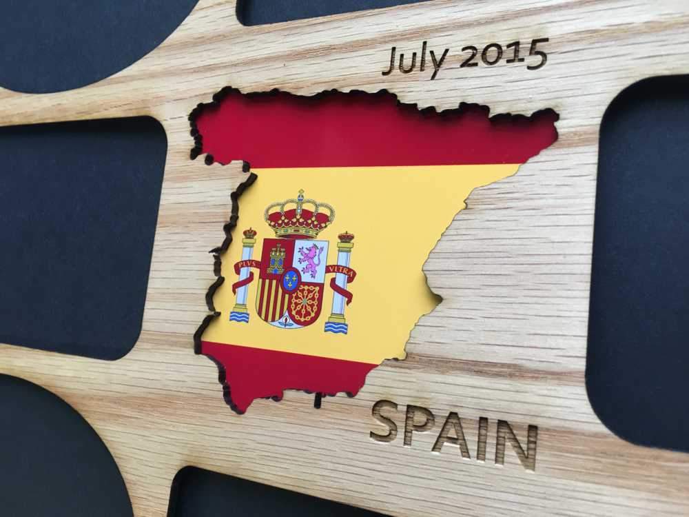 Spain Picture Frame 11"x14" - 11x14 Spain Picture Frame, Picture Frame, home decor, laser engraved - Legacy Images - Legacy Images - Picture Frames