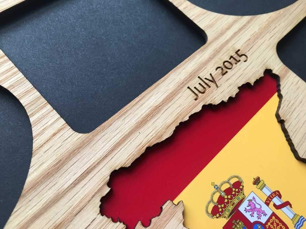 Spain Picture Frame 11"x14" - Legacy Images - Picture Frames - 11x14 Picture Frame country picture frame laser engraved