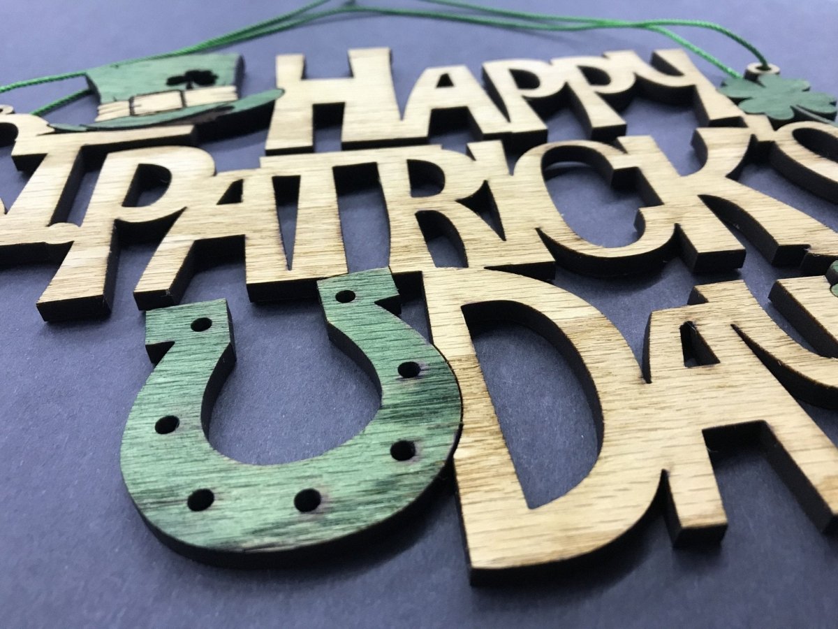 St. Patrick's Day Sign - Legacy Images - Seasonal & Holiday Decorations - holiday seasons sign laser engraved