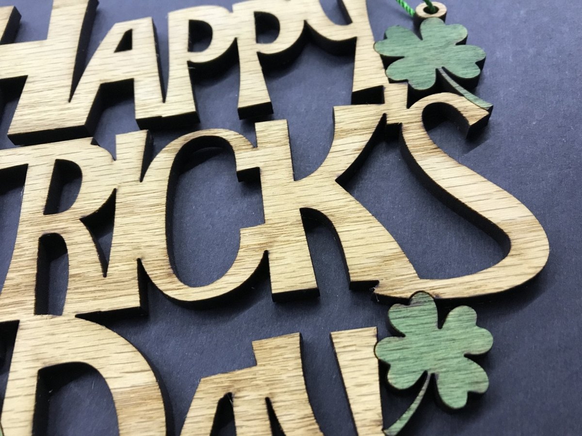 St. Patrick's Day Sign - Legacy Images - Seasonal & Holiday Decorations - holiday seasons sign laser engraved