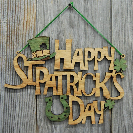 St. Patrick's Day Sign - Legacy Images - Seasonal & Holiday Decorations - holiday seasons sign laser engraved