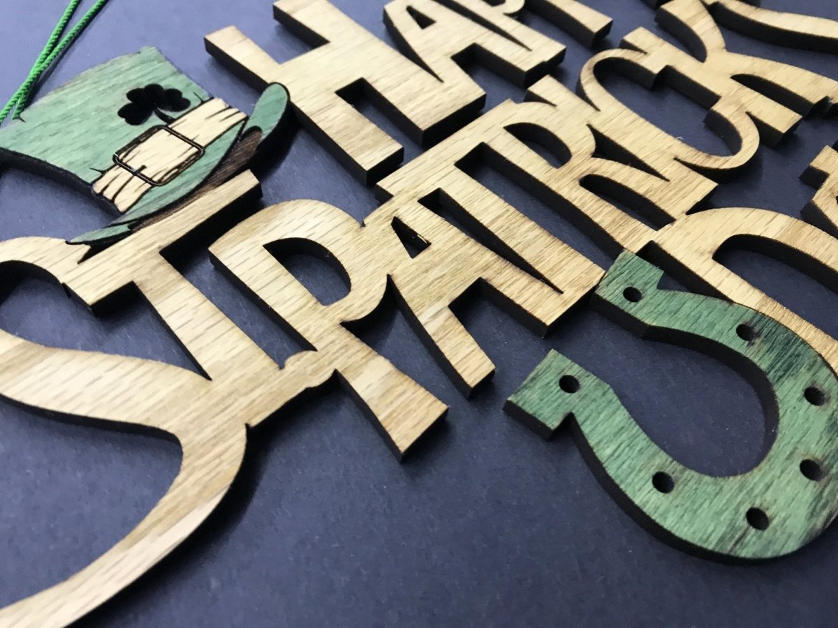 St. Patrick's Day Sign - Legacy Images - Seasonal & Holiday Decorations - holiday seasons sign laser engraved