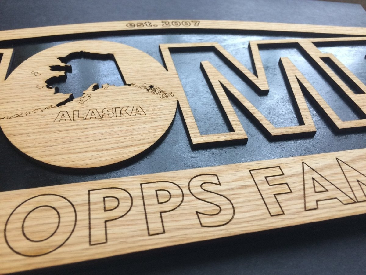 State Home Sign Décor - Legacy Images - Decor - sign state travel laser engraved