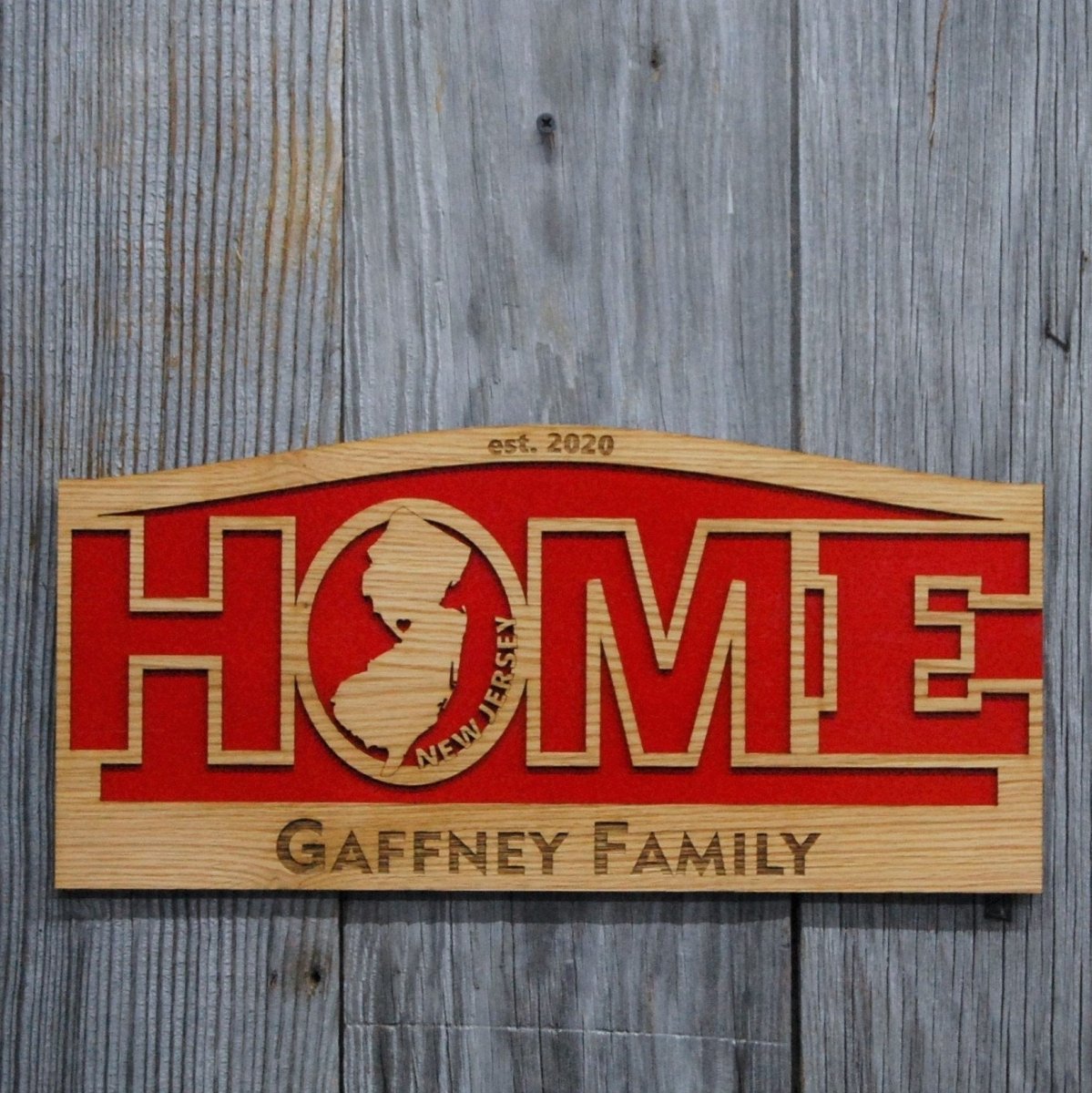 State Home Sign Décor - Legacy Images - Decor - sign state travel laser engraved