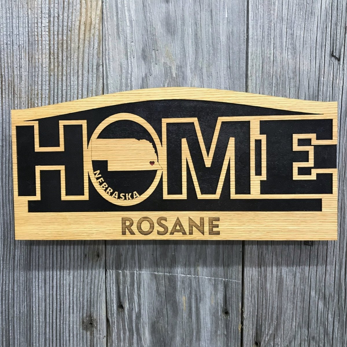 State Home Sign Décor - Legacy Images - Decor - sign state travel laser engraved