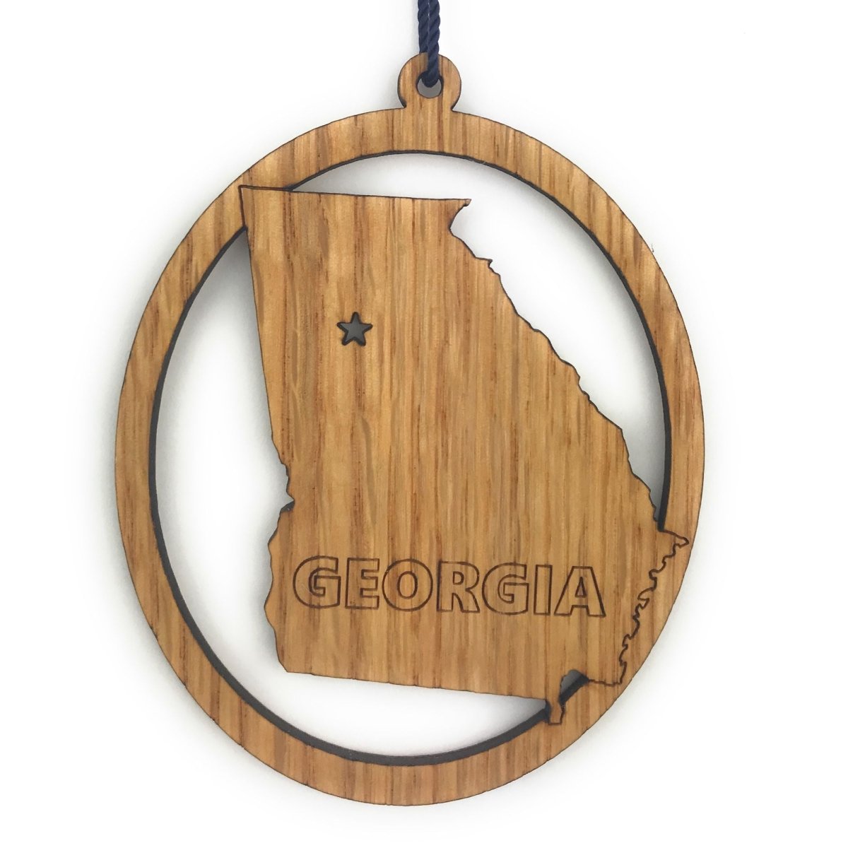 State Ornament - Legacy Images - Holiday Ornaments - christmas ornament state laser engraved