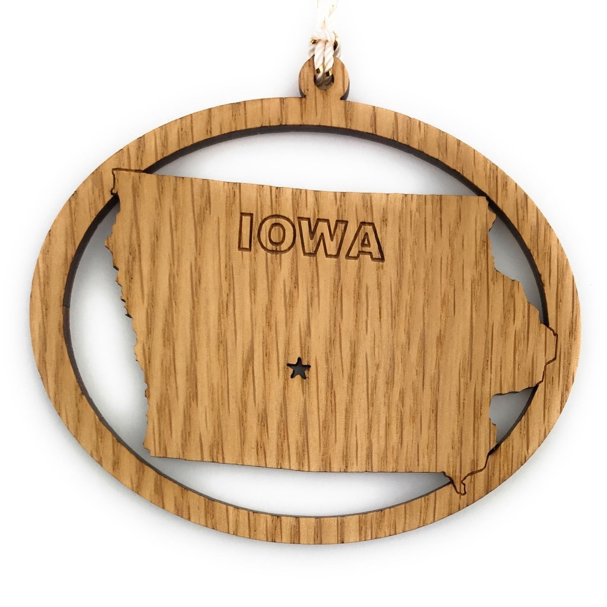 State Ornament - Legacy Images - Holiday Ornaments - christmas ornament state laser engraved
