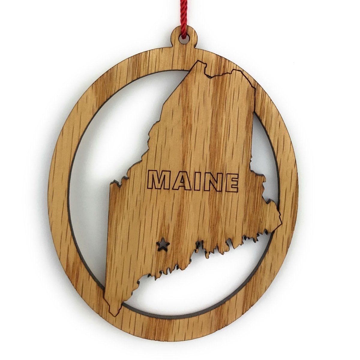 State Ornament - Legacy Images - Holiday Ornaments - christmas ornament state laser engraved