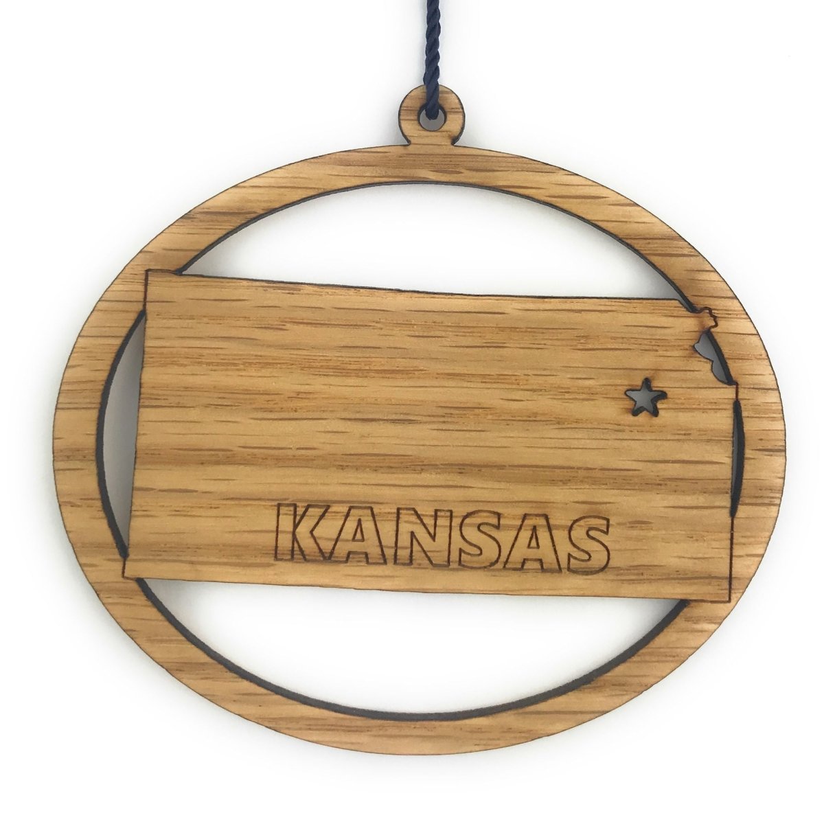 State Ornament - Legacy Images - Holiday Ornaments - christmas ornament state laser engraved