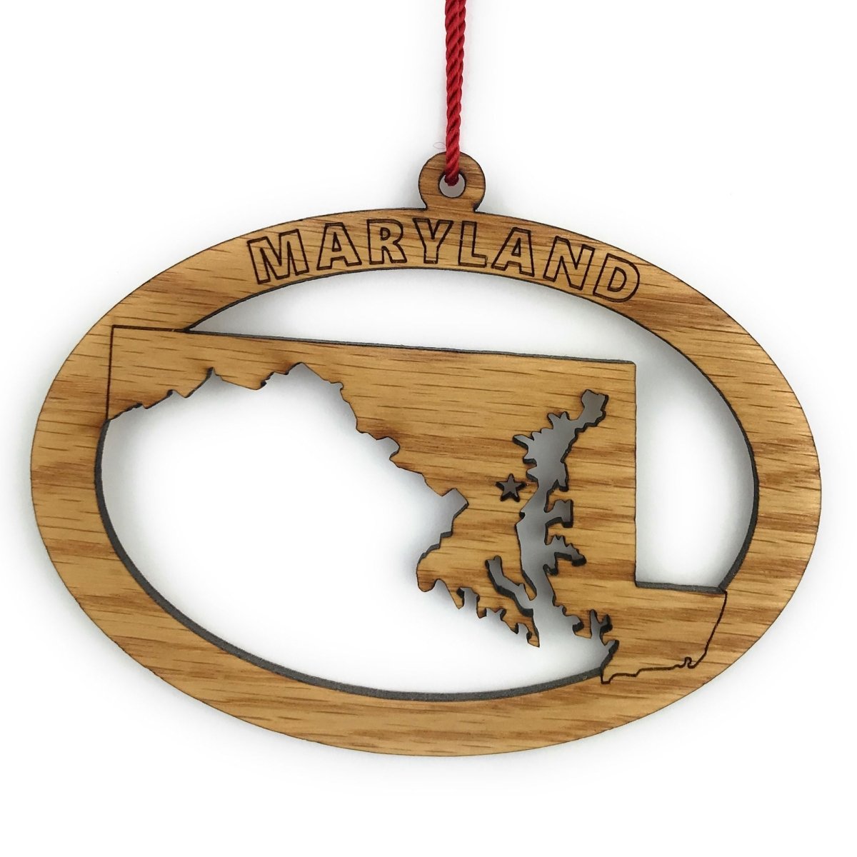 State Ornament - Legacy Images - Holiday Ornaments - christmas ornament state laser engraved