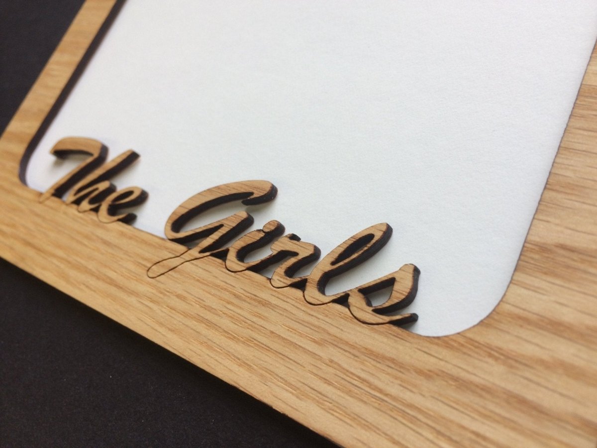 The Girls Picture Frame - 5x7 Frame Hold 4x6 Photo - Legacy Images - Picture Frames - 5x7 picture frame family friends laser engraved