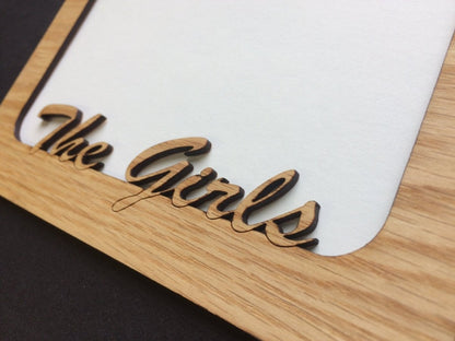 The Girls Picture Frame - 5x7 Frame Hold 4x6 Photo - Legacy Images - Picture Frames - 5x7 picture frame family friends laser engraved