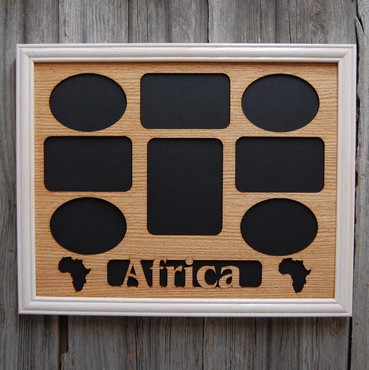 Travel Picture Frame - 11x14 Frame Hold 8x10 Photo or 8 Photos of Various Size - Legacy Images - Picture Frames - 11x14 Picture Frame country custom laser engraved