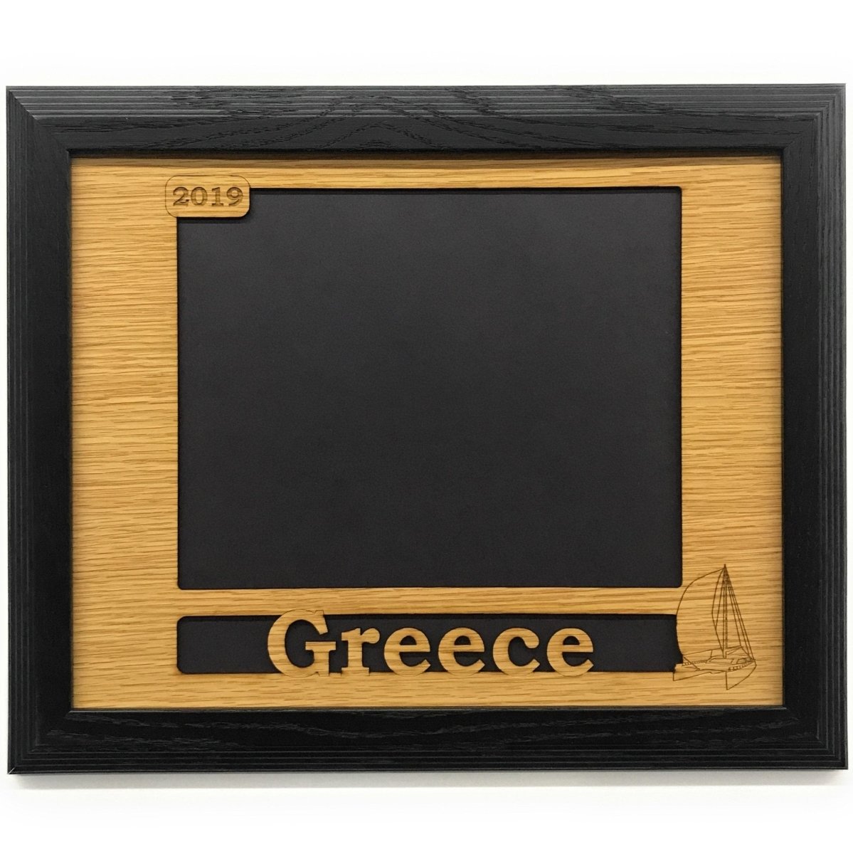 Travel Picture Frame - 11x14 Frame Hold 8x10 Photo or 8 Photos of Various Size - Legacy Images - Picture Frames - 11x14 Picture Frame country custom laser engraved