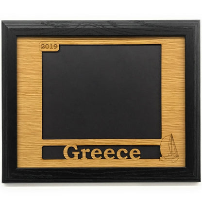 Travel Picture Frame - 11x14 Frame Hold 8x10 Photo or 8 Photos of Various Size - Legacy Images - Picture Frames - 11x14 Picture Frame country custom laser engraved
