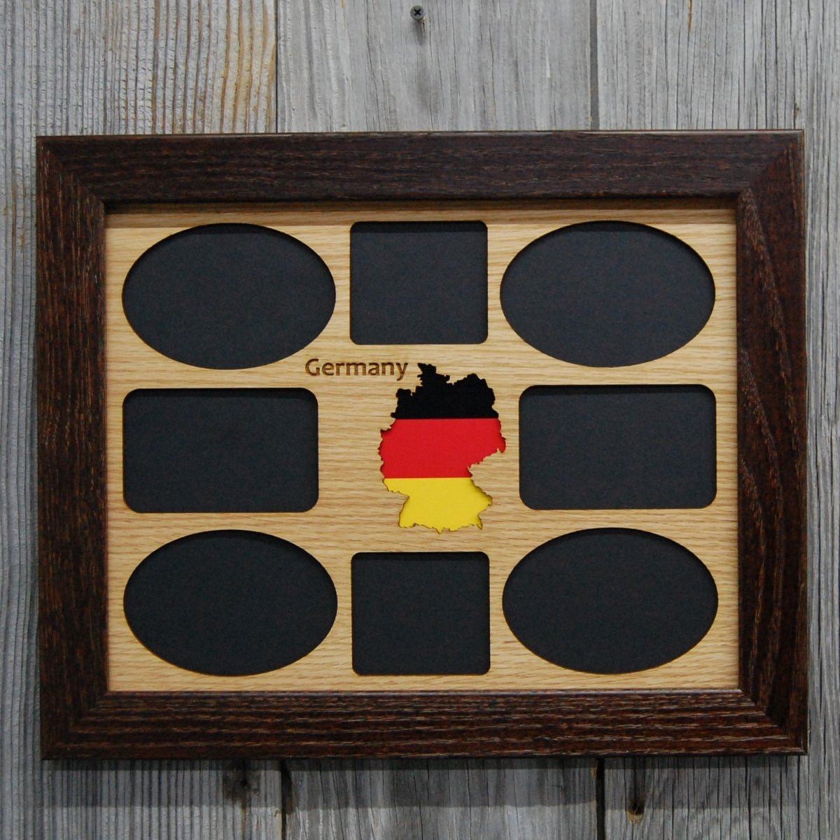 Travel Picture Frame - 11x14 Frame Hold 8x10 Photo or 8 Photos of Various Size - Legacy Images - Picture Frames - 11x14 Picture Frame country custom laser engraved