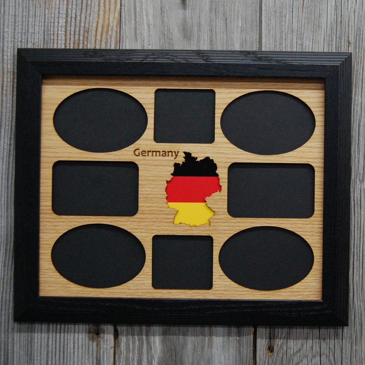 Travel Picture Frame - 11x14 Frame Hold 8x10 Photo or 8 Photos of Various Size - Legacy Images - Picture Frames - 11x14 Picture Frame country custom laser engraved