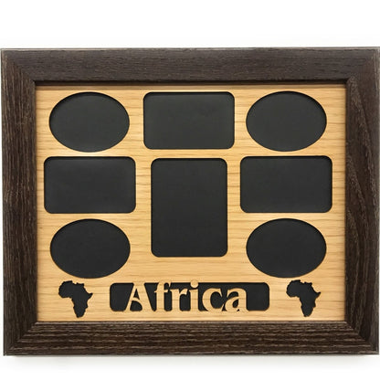 Travel Picture Frame - 11x14 Frame Hold 8x10 Photo or 8 Photos of Various Size - Legacy Images - Picture Frames - 11x14 Picture Frame country custom laser engraved