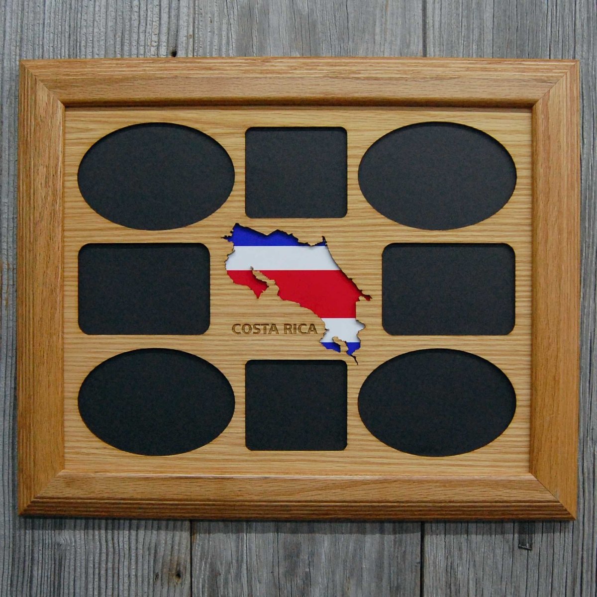 Travel Picture Frame - 11x14 Frame Hold 8x10 Photo or 8 Photos of Various Size - Legacy Images - Picture Frames - 11x14 Picture Frame country custom laser engraved