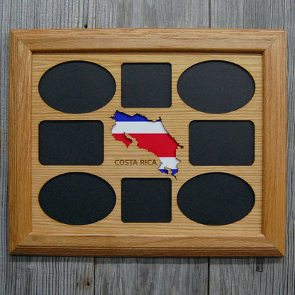 Travel Picture Frame - 11x14 Frame Hold 8x10 Photo or 8 Photos of Various Size - Legacy Images - Picture Frames - 11x14 Picture Frame country custom laser engraved