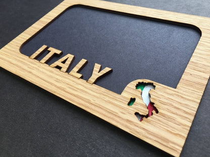 Travel Picture Frame - 5x7 Frame Holds 4x6 Photo - Legacy Images - Picture Frames - 5x7 picture frame country custom laser engraved