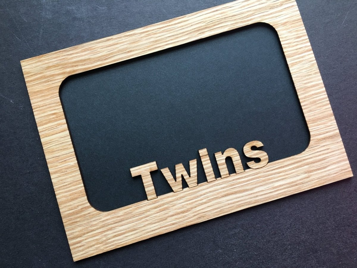 Twins Picture Frame - 5x7 Frame Hold 4x6 Photo - Legacy Images - Picture Frames - 5x7 picture frame family picture frame laser engraved