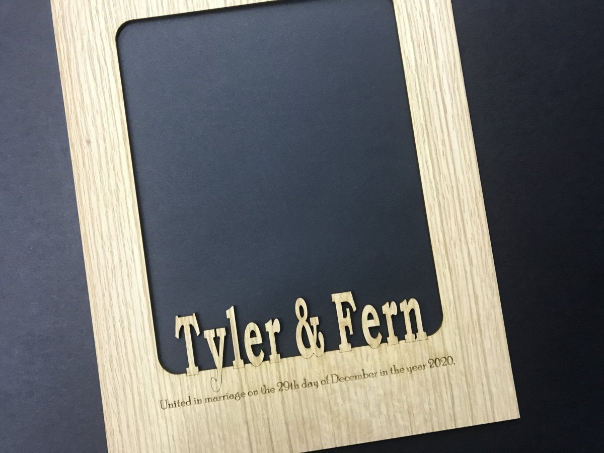 United In Marriage Wedding Picture Frame - Legacy Images - Picture Frames - 11x14 Picture Frame 8x10 picture frame date laser engraved