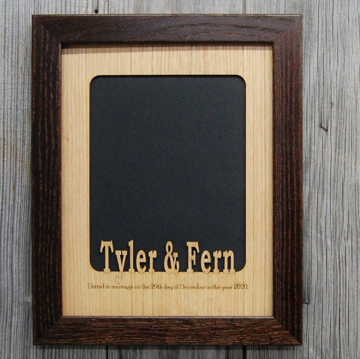 United In Marriage Wedding Picture Frame - Legacy Images - Picture Frames - 11x14 Picture Frame 8x10 picture frame date laser engraved