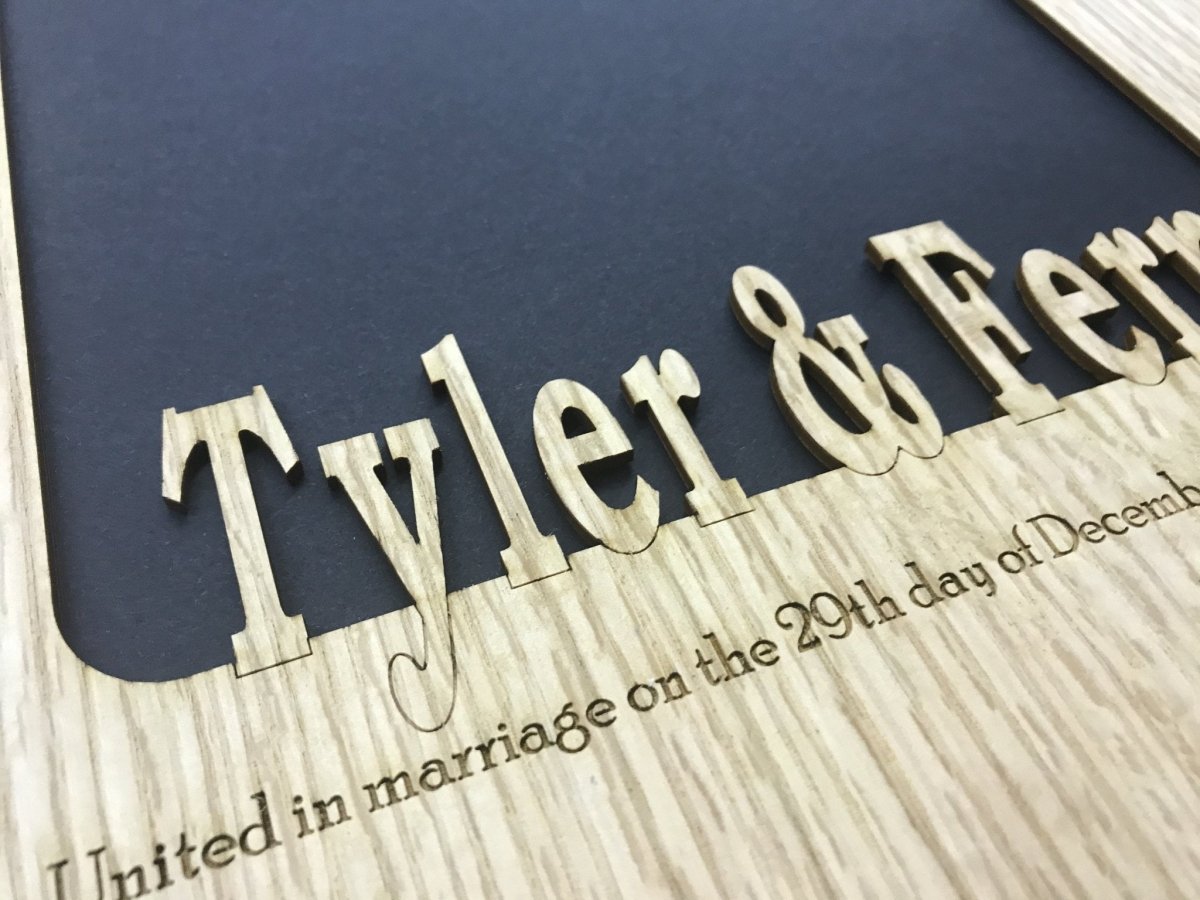 United In Marriage Wedding Picture Frame - Legacy Images - Picture Frames - 11x14 Picture Frame 8x10 picture frame date laser engraved