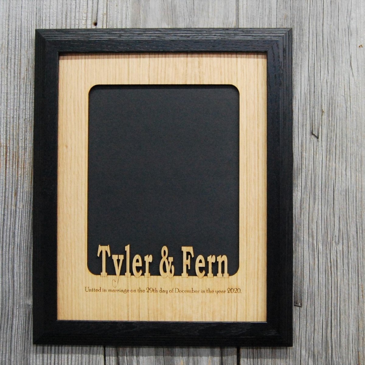 United In Marriage Wedding Picture Frame - Legacy Images - Picture Frames - 11x14 Picture Frame 8x10 picture frame date laser engraved