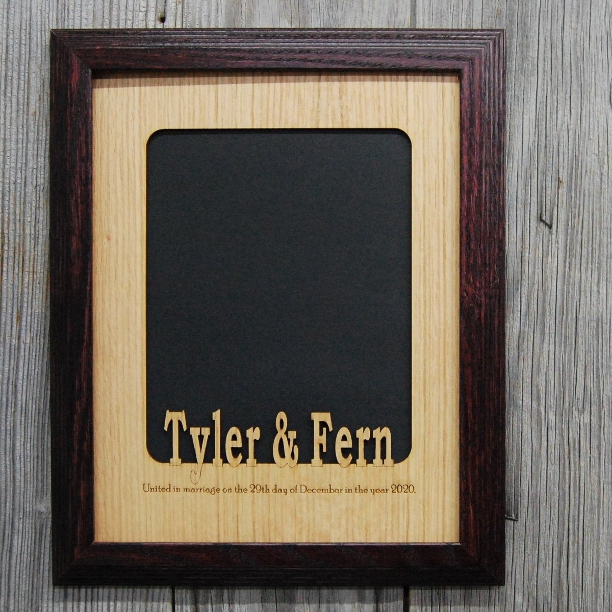United In Marriage Wedding Picture Frame - Legacy Images - Picture Frames - 11x14 Picture Frame 8x10 picture frame date laser engraved
