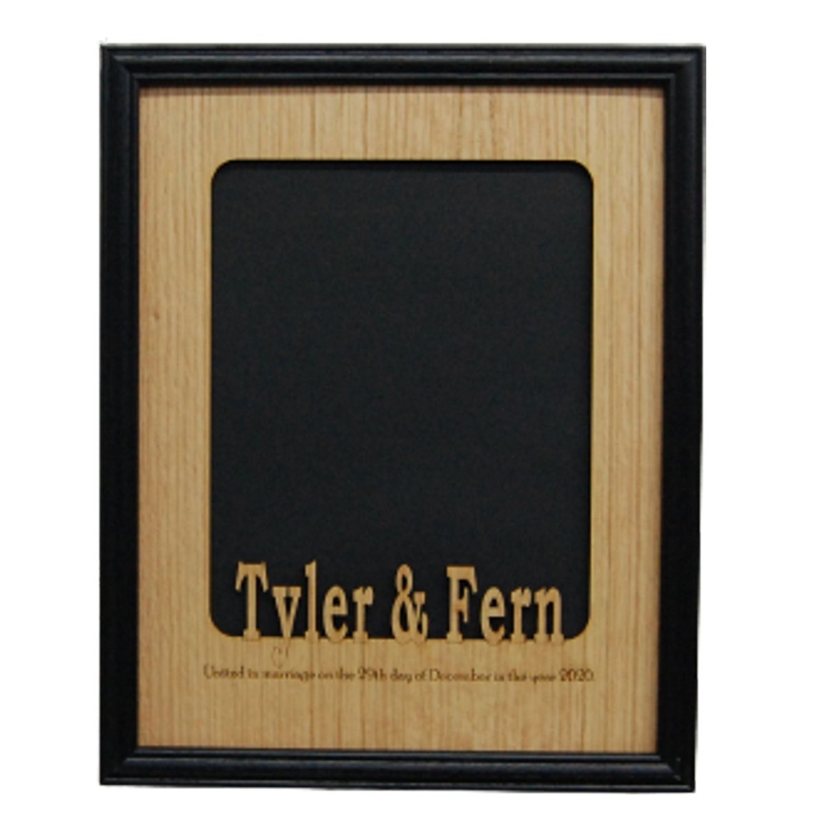 United In Marriage Wedding Picture Frame - Legacy Images - Picture Frames - 11x14 Picture Frame 8x10 picture frame date laser engraved