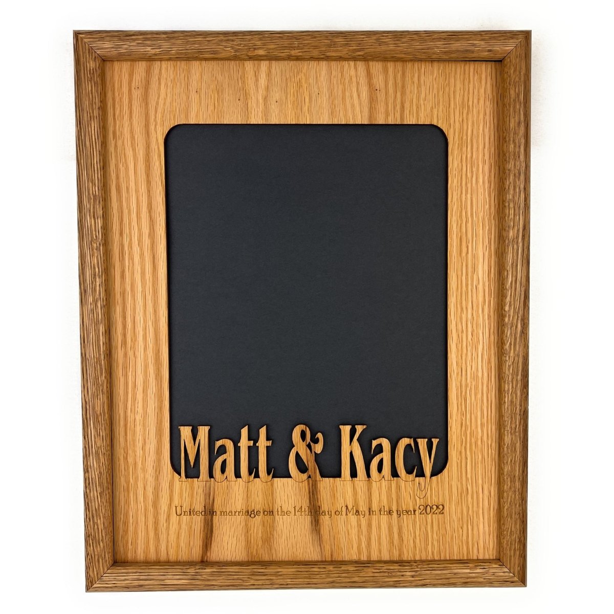 United In Marriage Wedding Picture Frame - Legacy Images - Picture Frames - 11x14 Picture Frame 8x10 picture frame date laser engraved