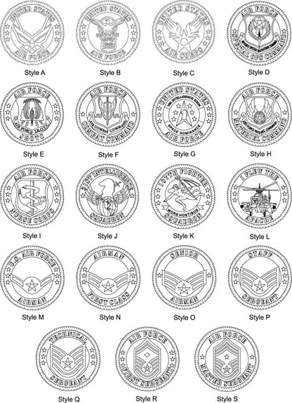 US Air Force Picture Frame - Legacy Images - Picture Frames - 11x14 Picture Frame 5x7 picture frame 8x10 picture frame laser engraved