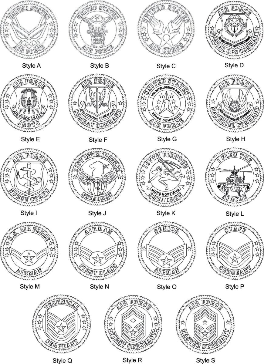 US Air Force Picture Frame - Legacy Images - Picture Frames - 11x14 Picture Frame 5x7 picture frame 8x10 picture frame laser engraved