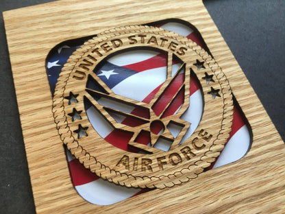 US Air Force Picture Frame - Legacy Images - Picture Frames - 11x14 Picture Frame 5x7 picture frame 8x10 picture frame laser engraved