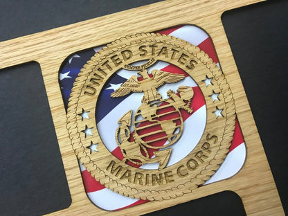 US Marine Corps Picture Frame - Legacy Images - Picture Frames - 11x14 Picture Frame 5x7 picture frame 8x10 picture frame laser engraved