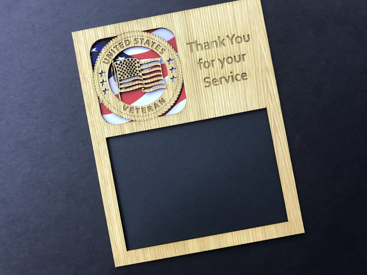 US Veteran Picture Frame - Legacy Images - Picture Frames - 11x14 Picture Frame 5x7 picture frame 8x10 picture frame laser engraved