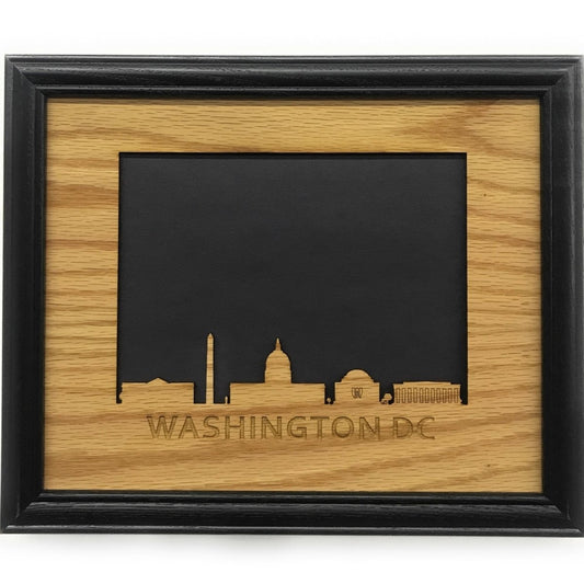 Washington DC Skyline Picture Frame - Legacy Images - Picture Frame - 5x7 picture frame 8x10 picture frame city laser engraved