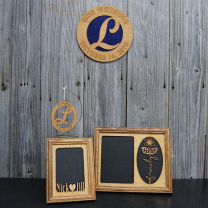 Wedding Gift Set - Legacy Images - Picture Frames - 11x14 Picture Frame 5x7 picture frame 8x10 picture frame laser engraved