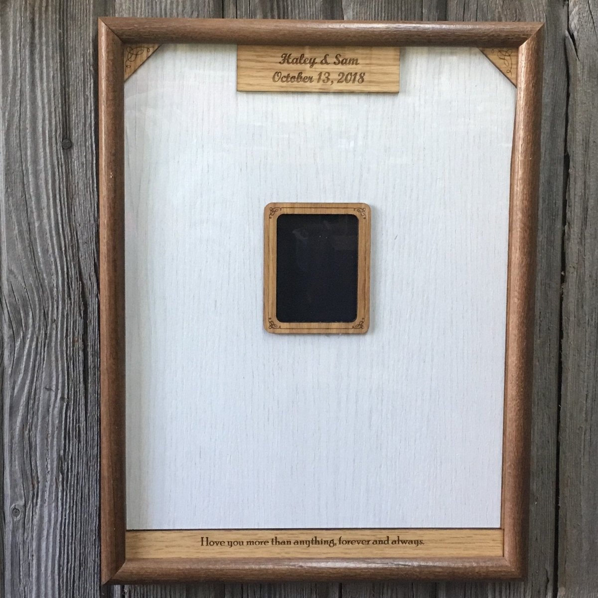 Wedding Guest Book - Legacy Images - Wedding Ceremony Supplies - 11x14 Picture Frame 12x16 picture frame 16x20 picture frame laser engraved