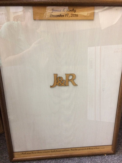 Wedding Guest Book - Legacy Images - Wedding Ceremony Supplies - 11x14 Picture Frame 12x16 picture frame 16x20 picture frame laser engraved