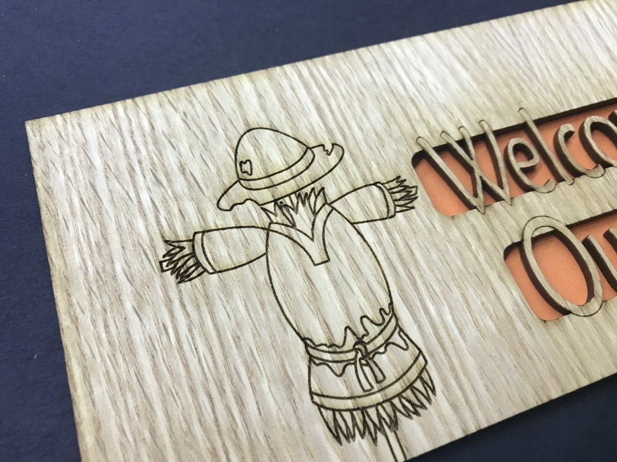 Welcome To Our Patch Picture Frame - 8x10 Frame Holds 5x7 Photo - Legacy Images - 8x10 picture frame fall family laser engraved