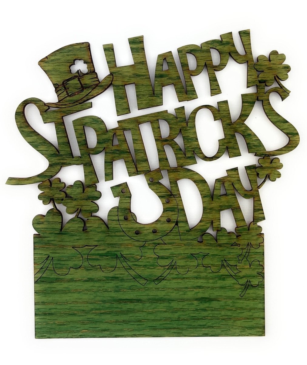 Welcome Truck Sign - Happy St Patrick's Day - Legacy Images - Novelty Signs - season seasons st patrick's day laser engraved