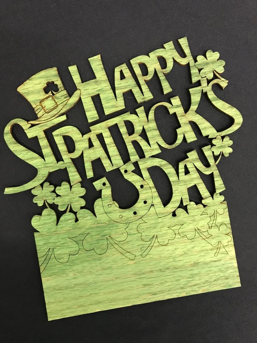 Welcome Truck Sign - Happy St Patrick's Day - Legacy Images - Novelty Signs - season seasons st patrick's day laser engraved