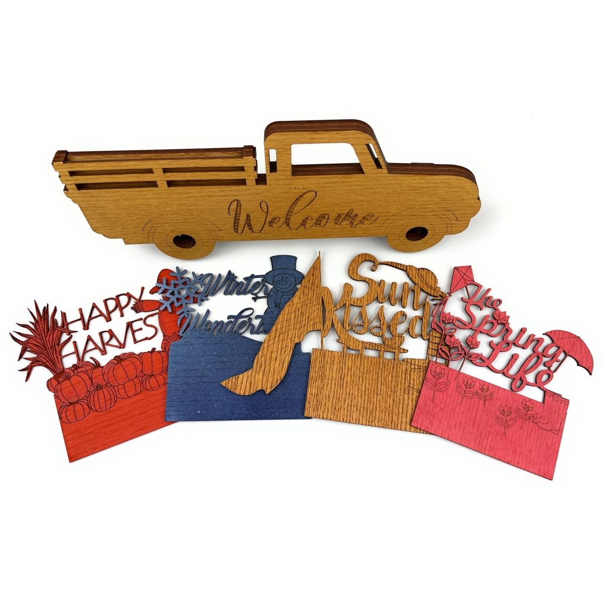 Welcome Truck Sign Set - Legacy Images - Signs - autumn fall home laser engraved