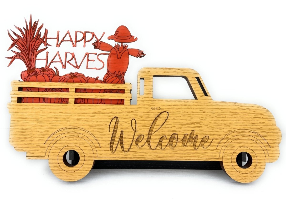 Welcome Truck Sign Set - Legacy Images - Signs - autumn fall home laser engraved